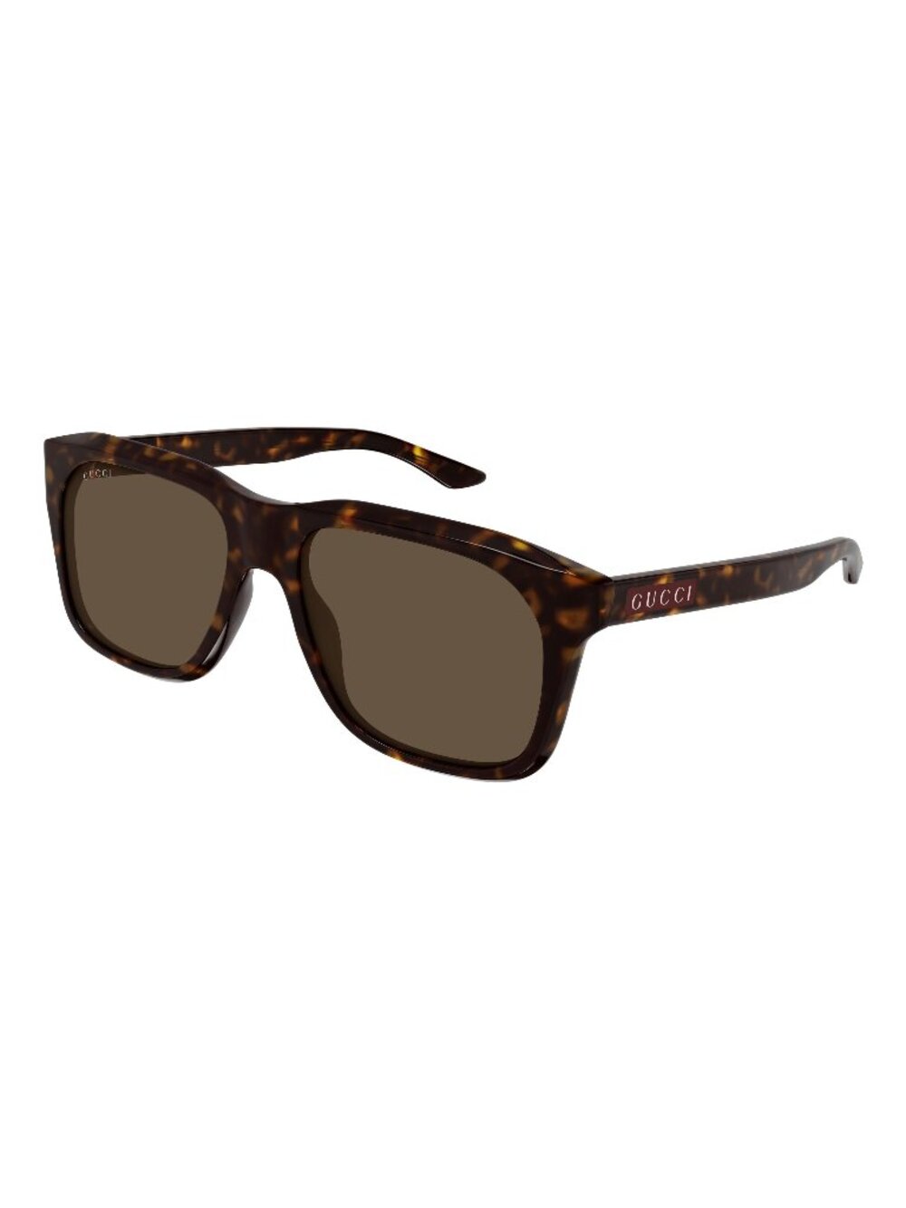 New Gucci Men's Sunglasses Havana Brown Lens Acetate Frame GG2077S 002 55